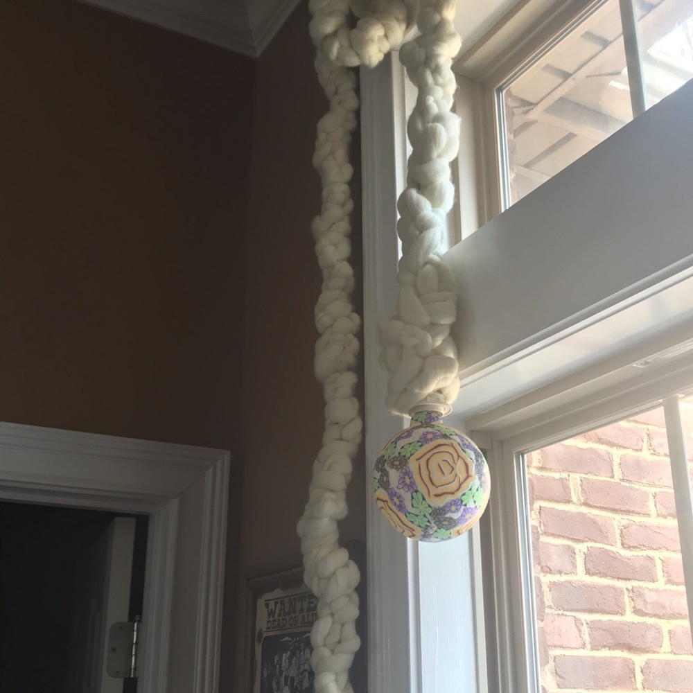 macrame hanging pendant lights - Picture 2 of 4